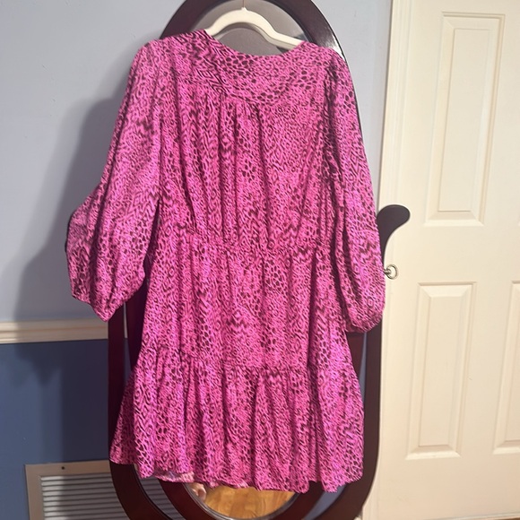 BNWT Lilly Pulitzer Sz 14 Deacon 3/4 sleeve dress - Cerise Pink - Picture 4 of 7